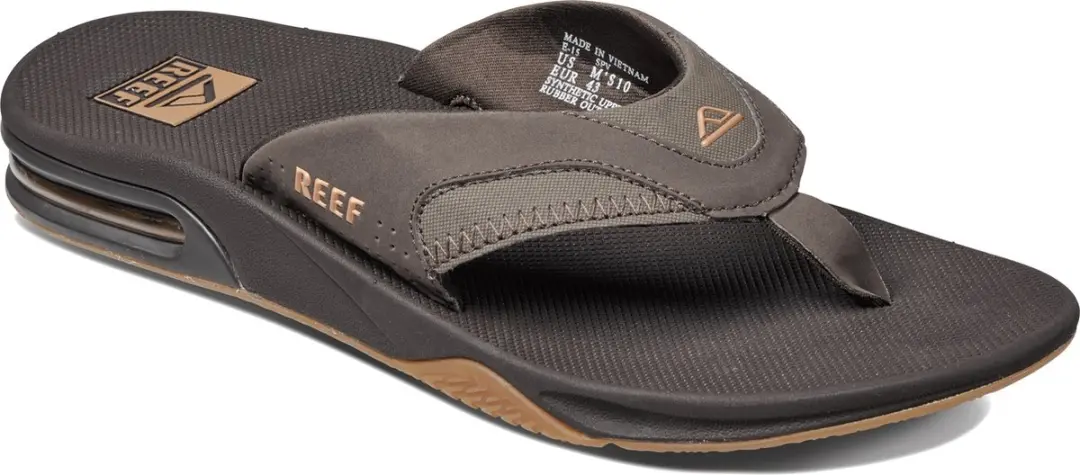 Reef Fanning Teenslippers - Zwart/Bruin - afbeelding 3 van 6