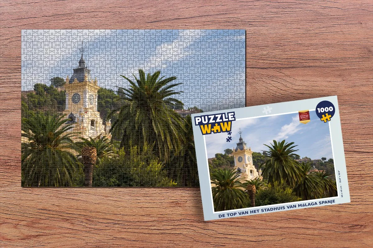 PuzzleWow Málaga Legpuzzel 1000 Stuks - Multicolor
