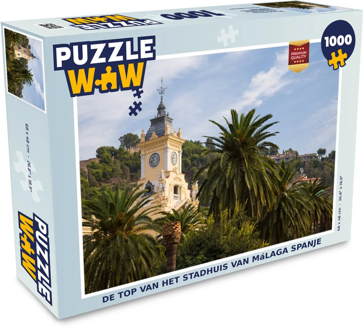 PuzzleWow Málaga Legpuzzel 1000 Stuks - Multicolor