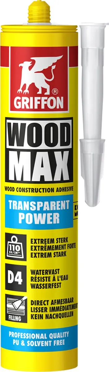 GRIFFON Wood Max Power vullende SMP houtcontructielijm D4 KOMO