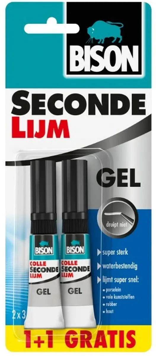 Bison secondelijm gel
