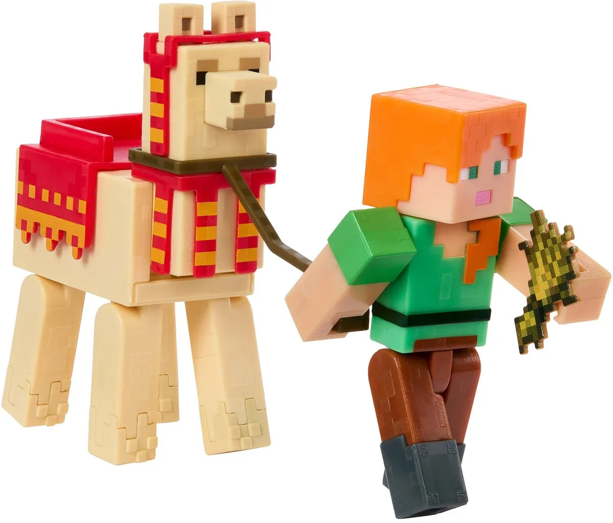 Minecraft Alex & Llama Figuren - Meerkleurig