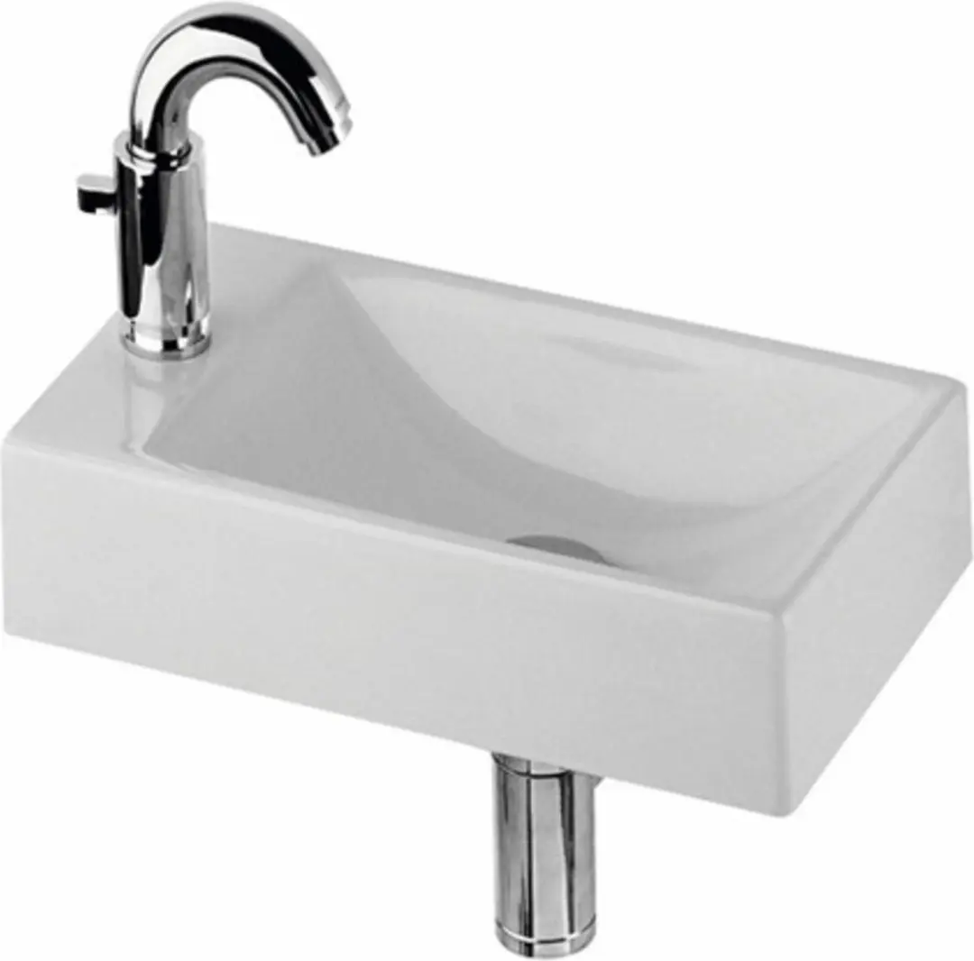 Geberit Serie 420 Fontein Toilet Links 40x23cm
