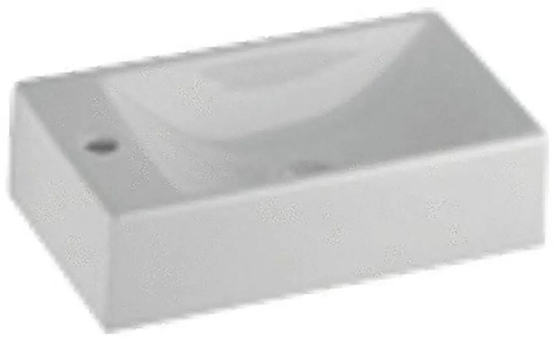 Geberit Serie 420 Fontein Toilet Links 40x23cm - Wit - afbeelding 4 van 6