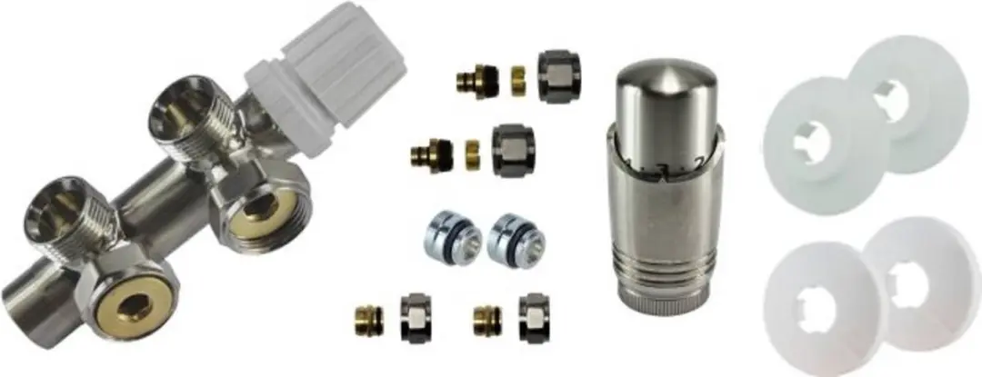 Saqu 31215520 Radiatorkraan Middenaansluiting Haaks Rechts RVS - afbeelding 3 van 3