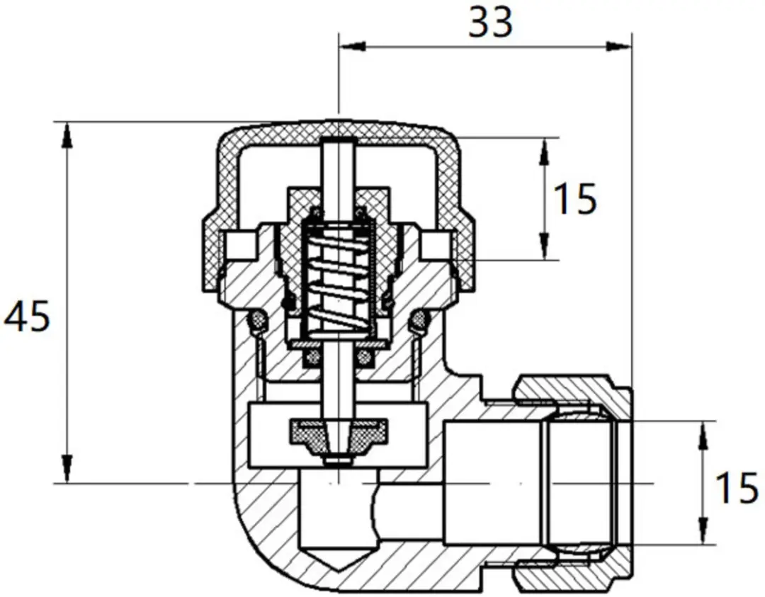 Saqu Radiatorkraan 31223780