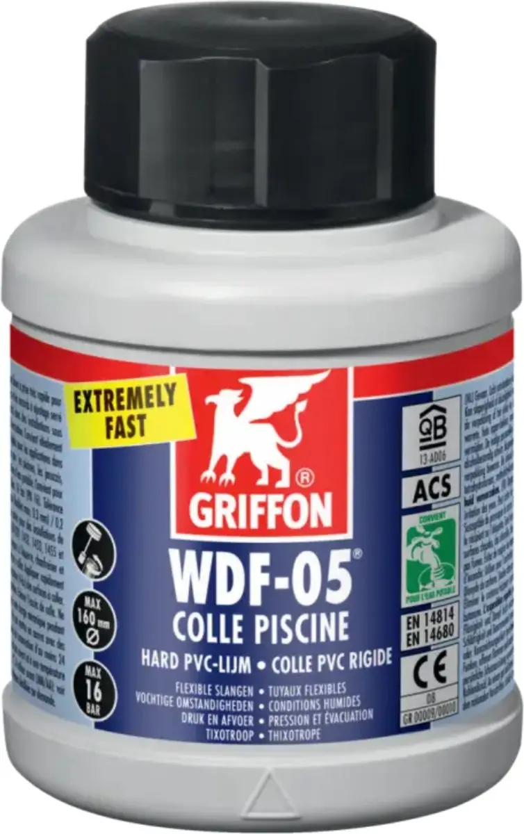 Griffon WDF-05 PVC-lijm 250ml - afbeelding 2 van 6
