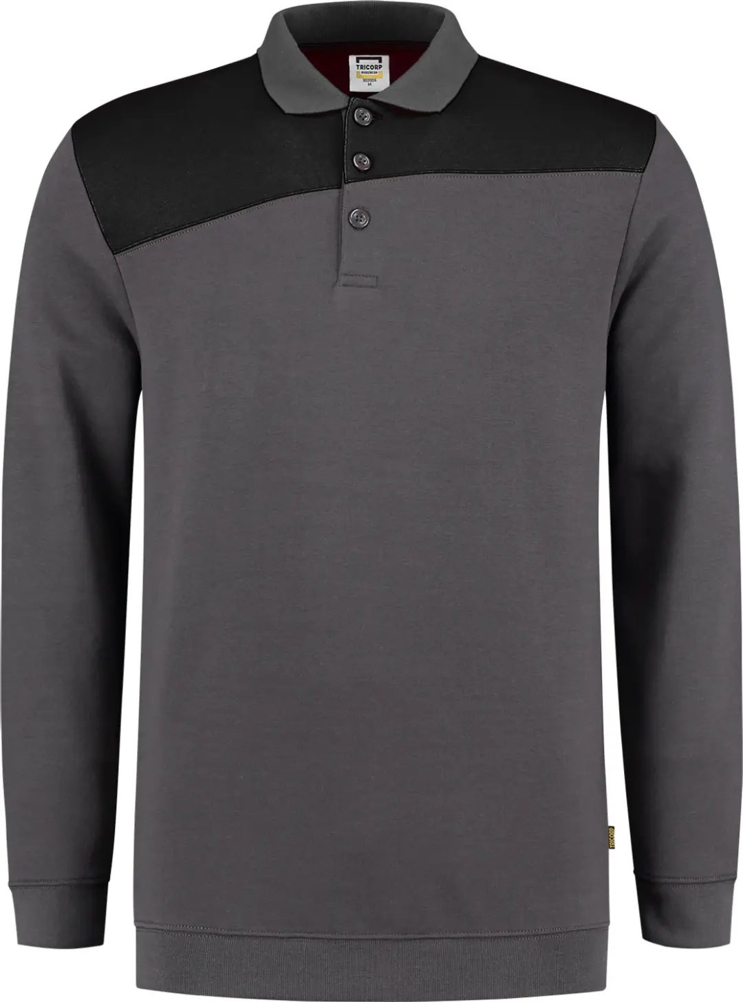 Tricorp 302004 Polosweater - Zwart/Limoen - XL - afbeelding 5 van 6