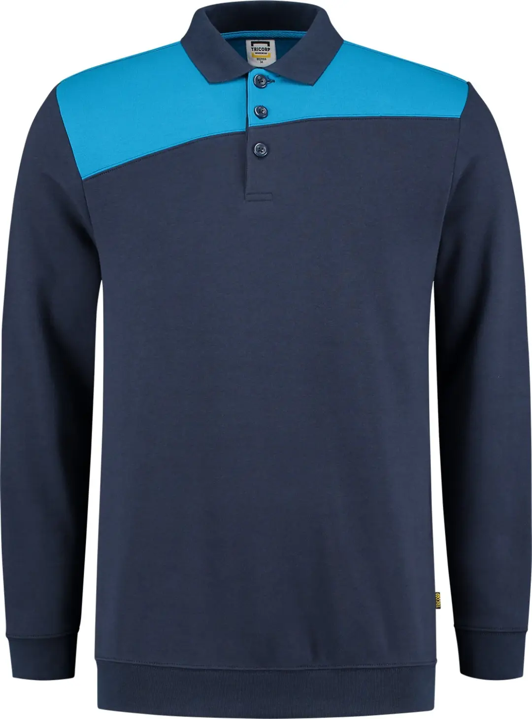 Tricorp 302004 Polosweater - Zwart/Limoen - XL - afbeelding 6 van 6