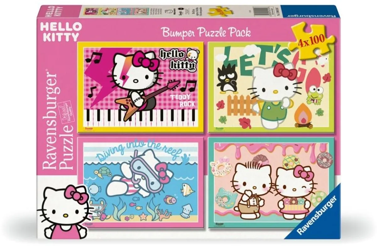 Ravensburger Hello Kitty Puzzel 100 Stukjes - Multicolor