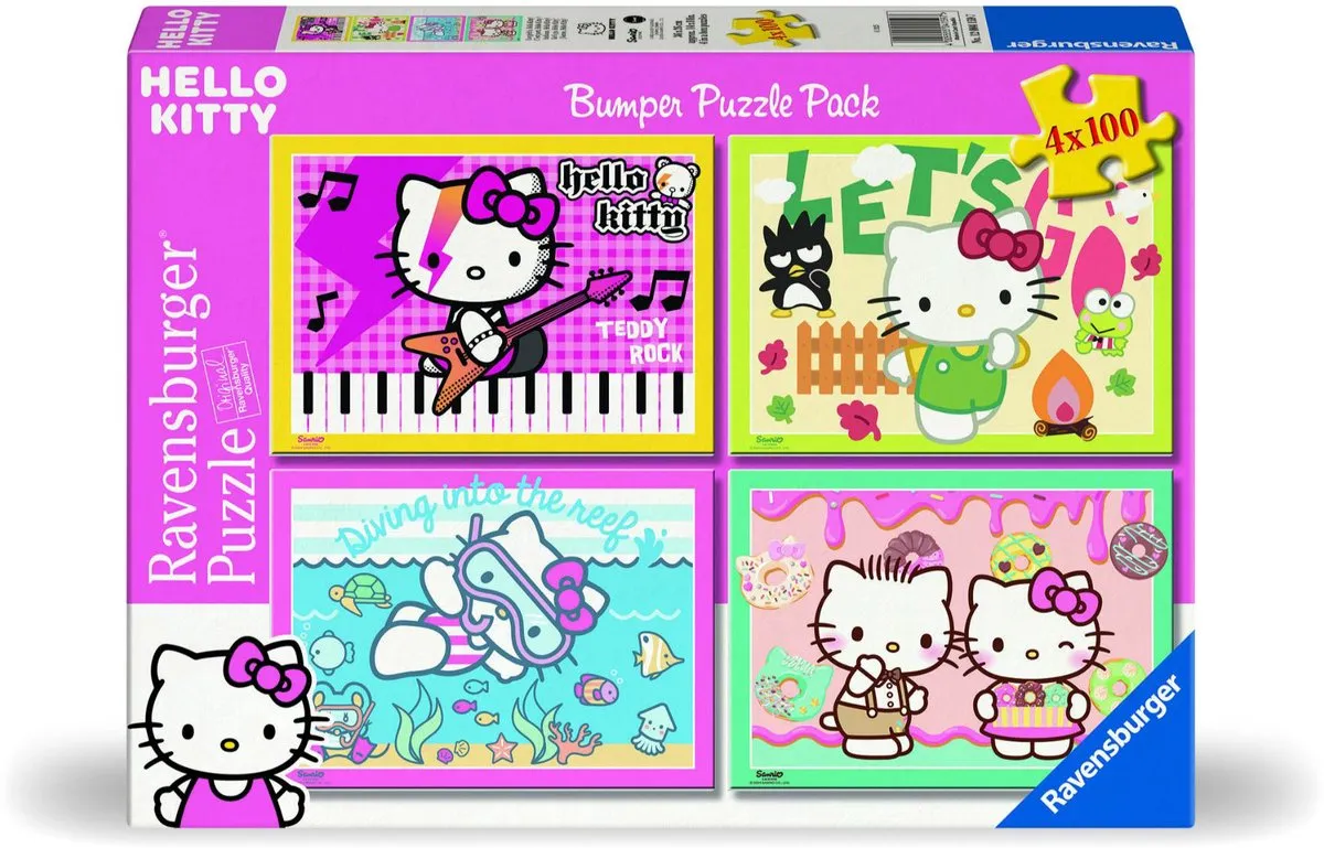 Ravensburger Hello Kitty Puzzel 100 Stukjes - Multicolor