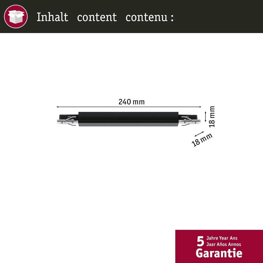 Paulmann URail Zigbee Dim/Switch Adapter 95675 - Zwart - afbeelding 2 van 6