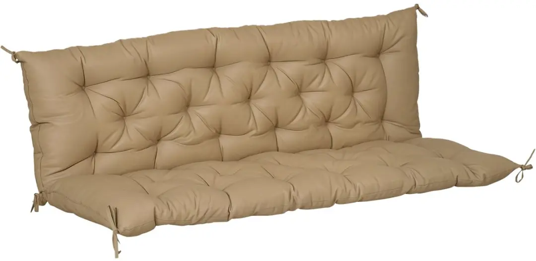 Outsunny-Bankauflage-Polyester, Schaumstoff--98L x 150B x 8T cm-Khaki