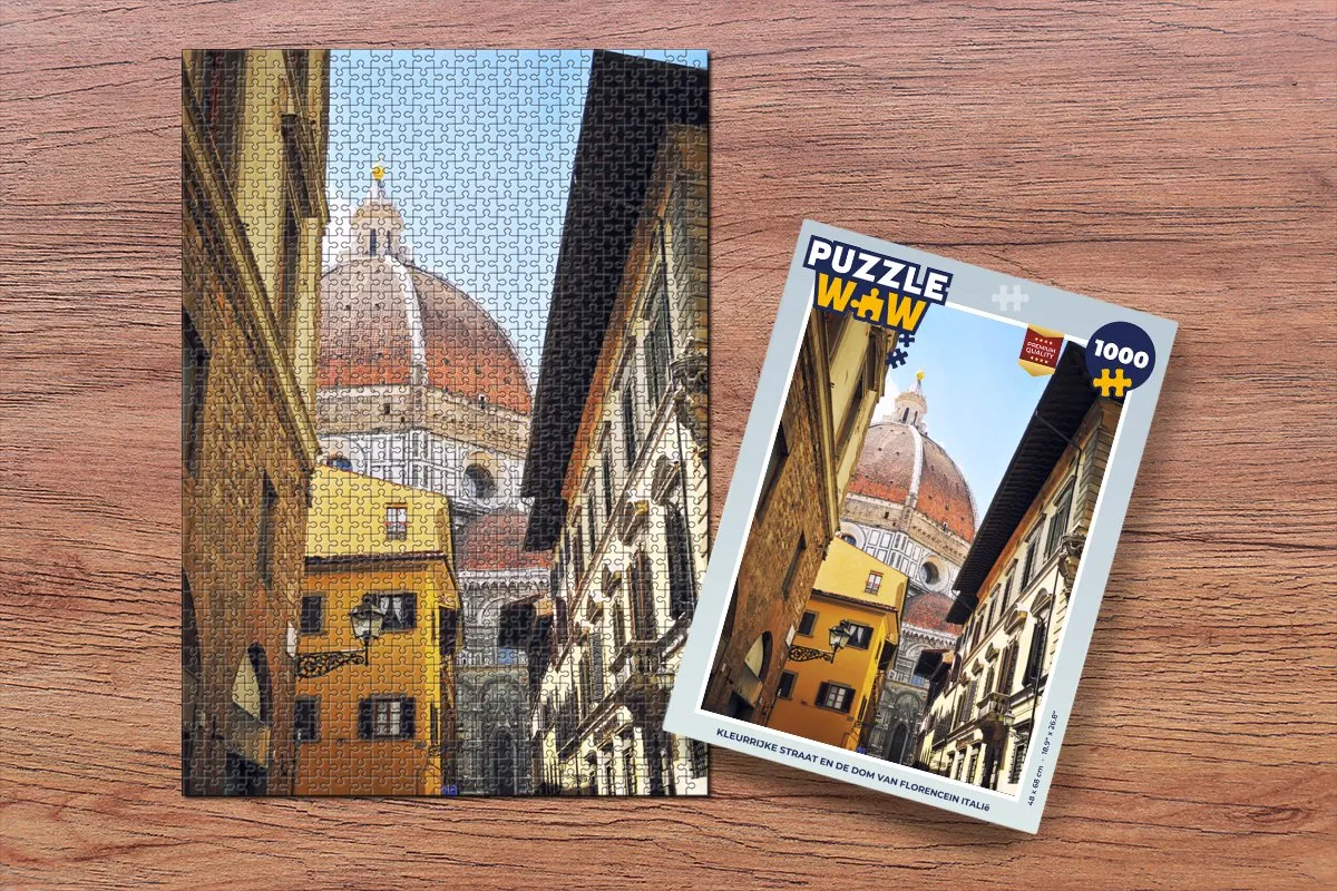 PuzzleWow Florence Legpuzzel 1000 Stuks - Multicolor