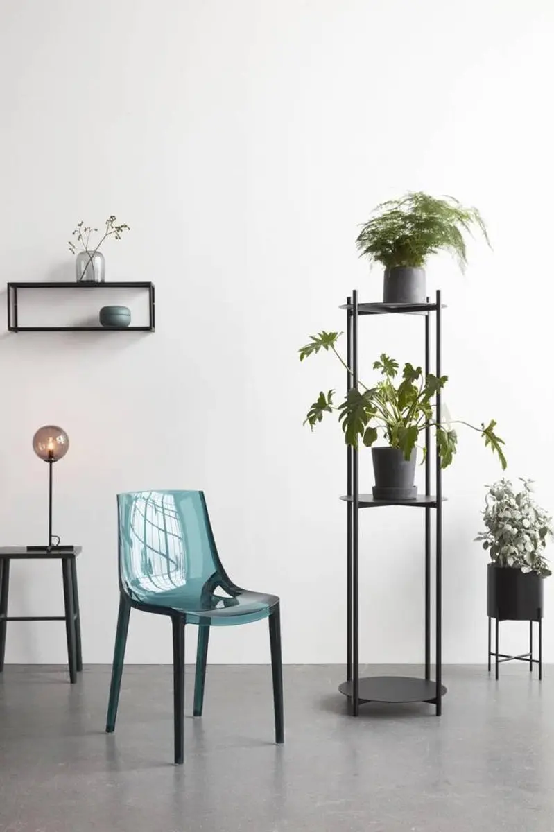 Hübsch 020703 Plantenrek Metaal - Zwart 44x152cm - afbeelding 2 van 2