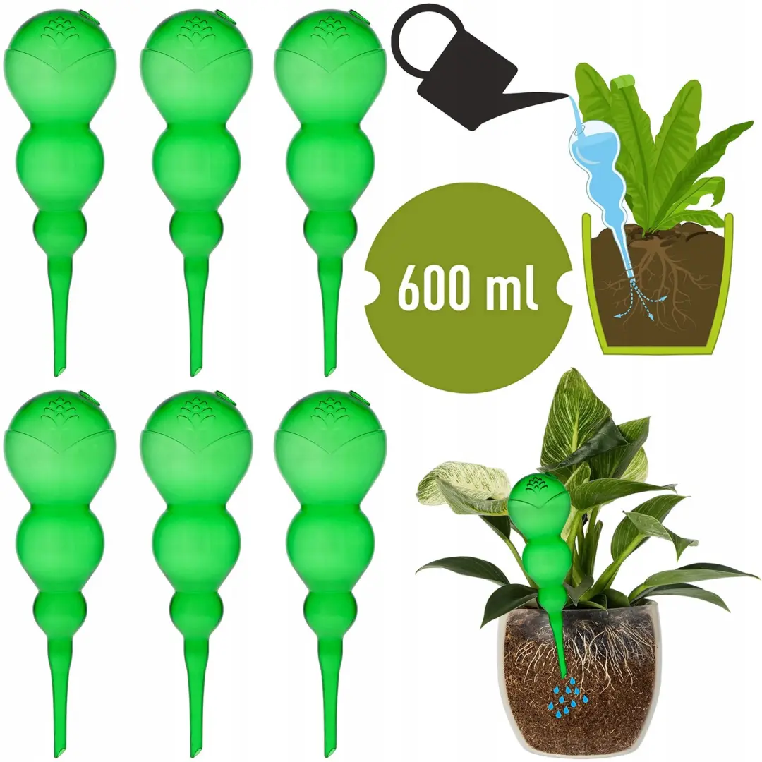 6x Grote XXL Planten Watergevers 600ml