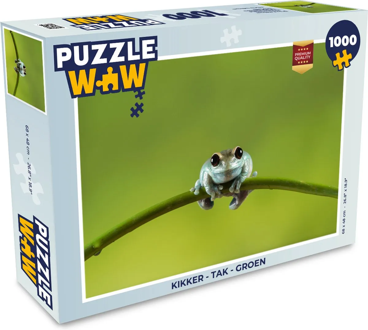 PuzzleWow Kikker Tak Legpuzzel 1000 Stuks - Multicolor