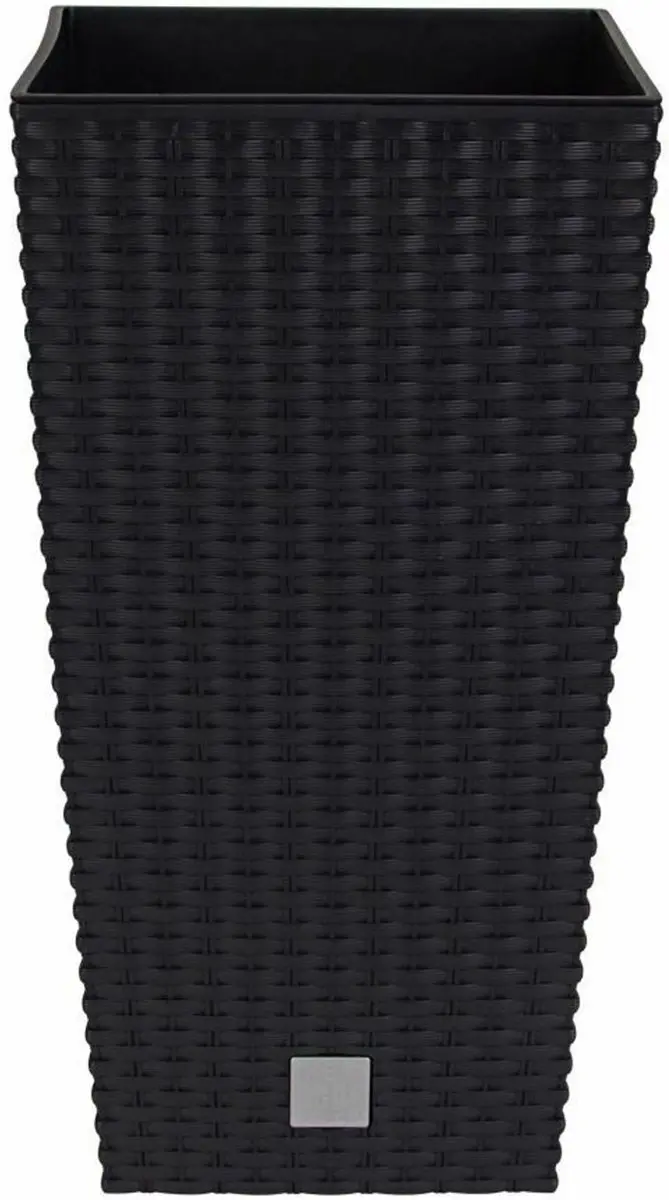 Prosperplast Rato Square Bloempot 23x23x42cm Antraciet