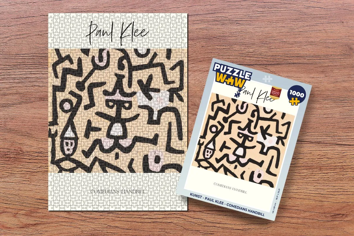 PuzzleWow Paul Klee Comedians Handbill Legpuzzel 1000 Stuks - Multicolor