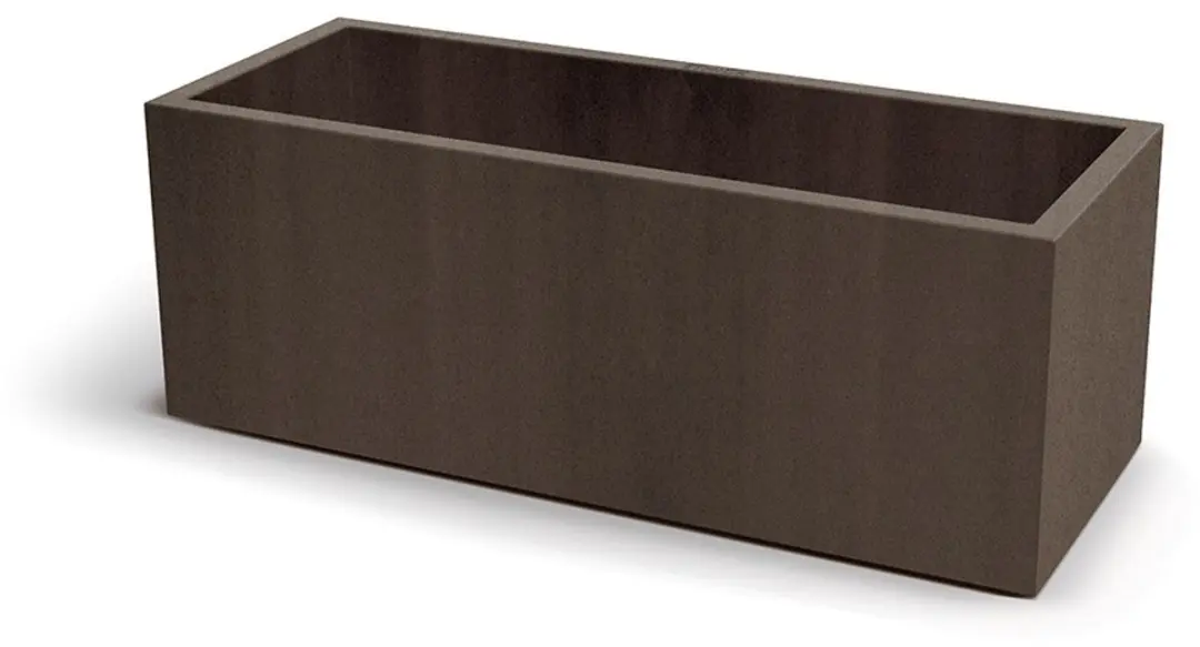 Bloempot Buiten Cubla Case 100x38x36cm CORTEN Ethick