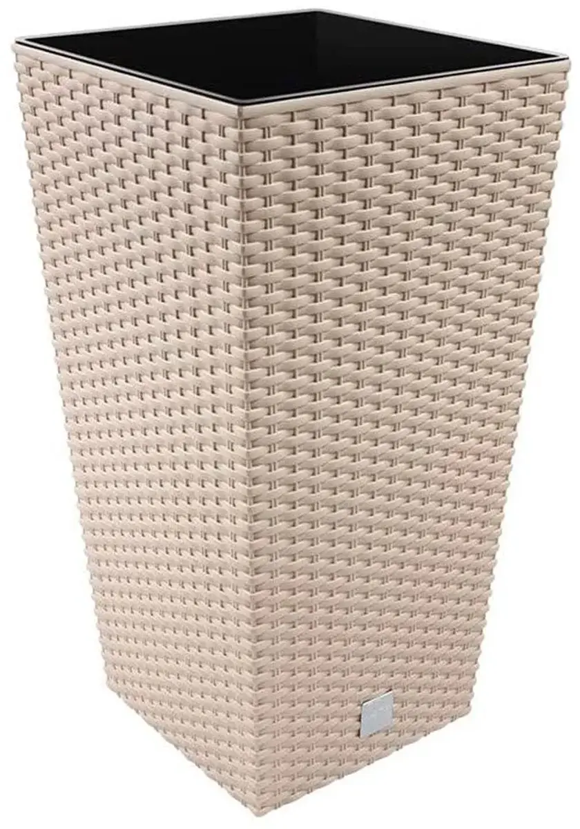 Prosperplast Rato Bloempot 26.6L - 27x27x50cm Mocca - afbeelding 5 van 5