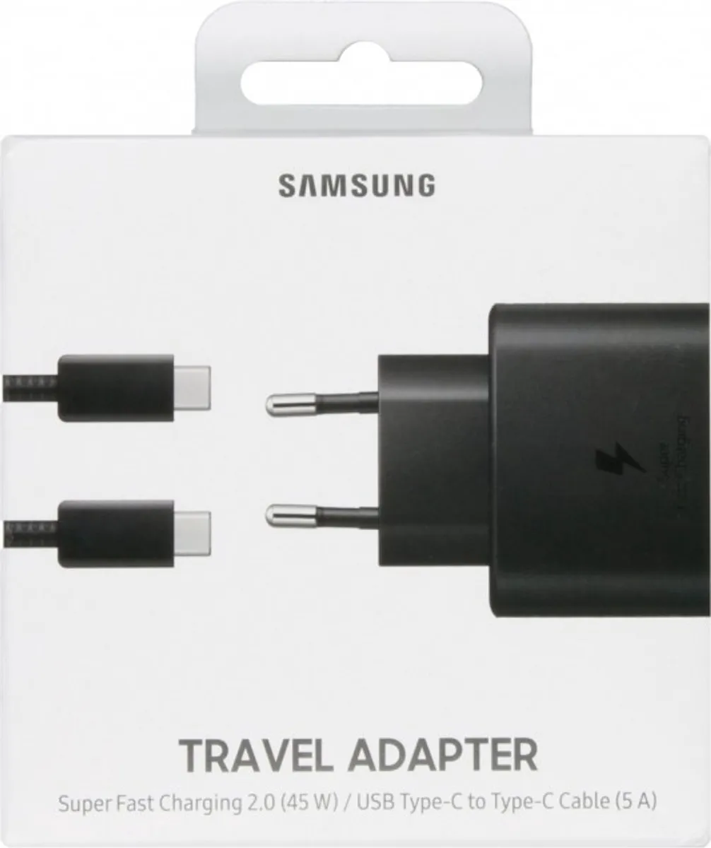Samsung EP-TA845XBEGWW USB-C Adapter 45W - 1m - Zwart