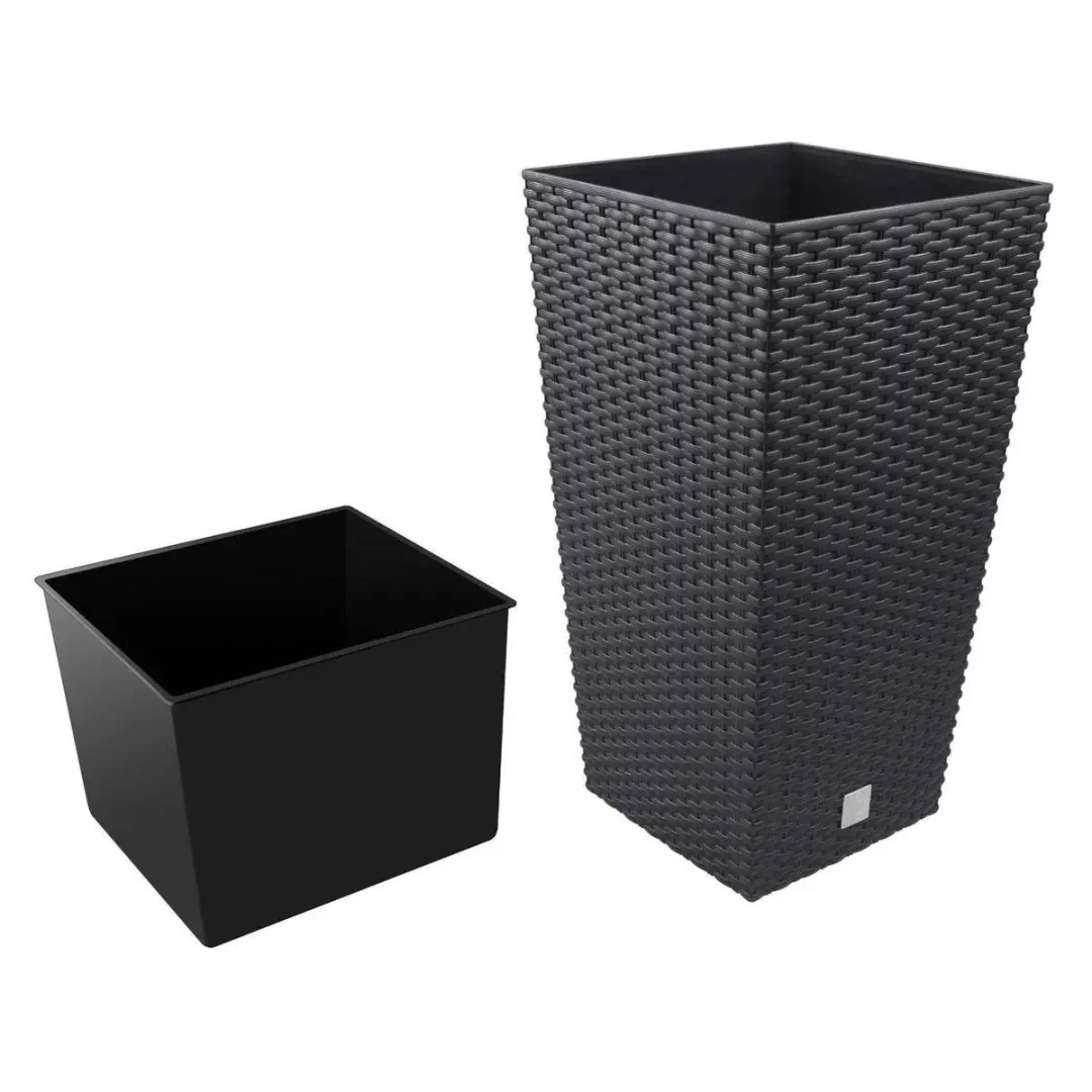 Prosperplast Rato Square Bloempot 35L - Antraciet - afbeelding 4 van 4