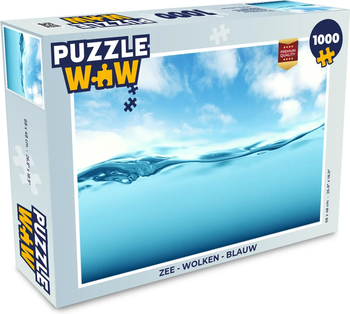 PuzzleWow Zee Wolken Legpuzzel 1000 Stuks