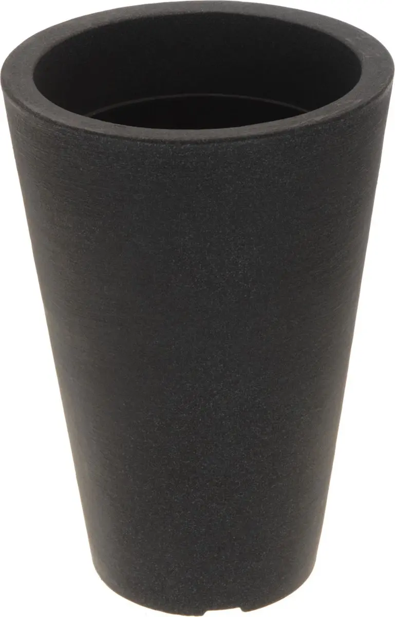 Bloempot capri rond d 24 cm antraciet