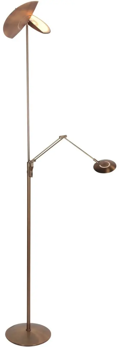Steinhauer Zenith 2 Vloerlamp 4390BR - 2x40W - CCT - Brons - afbeelding 2 van 6