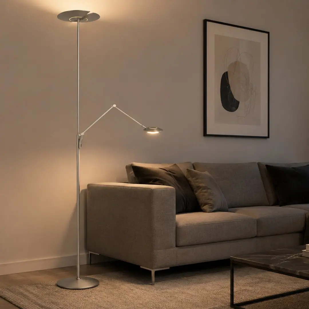 Steinhauer Zenith 2 Vloerlamp 4390ST - 2x40W - afbeelding 6 van 6