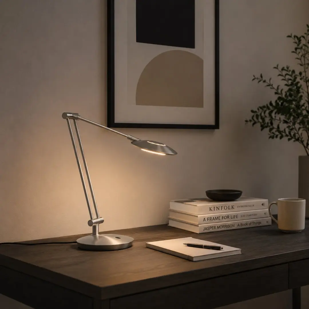 Steinhauer Zenith 2 LED Tafellamp 8W - Staal - CCT - afbeelding 5 van 6