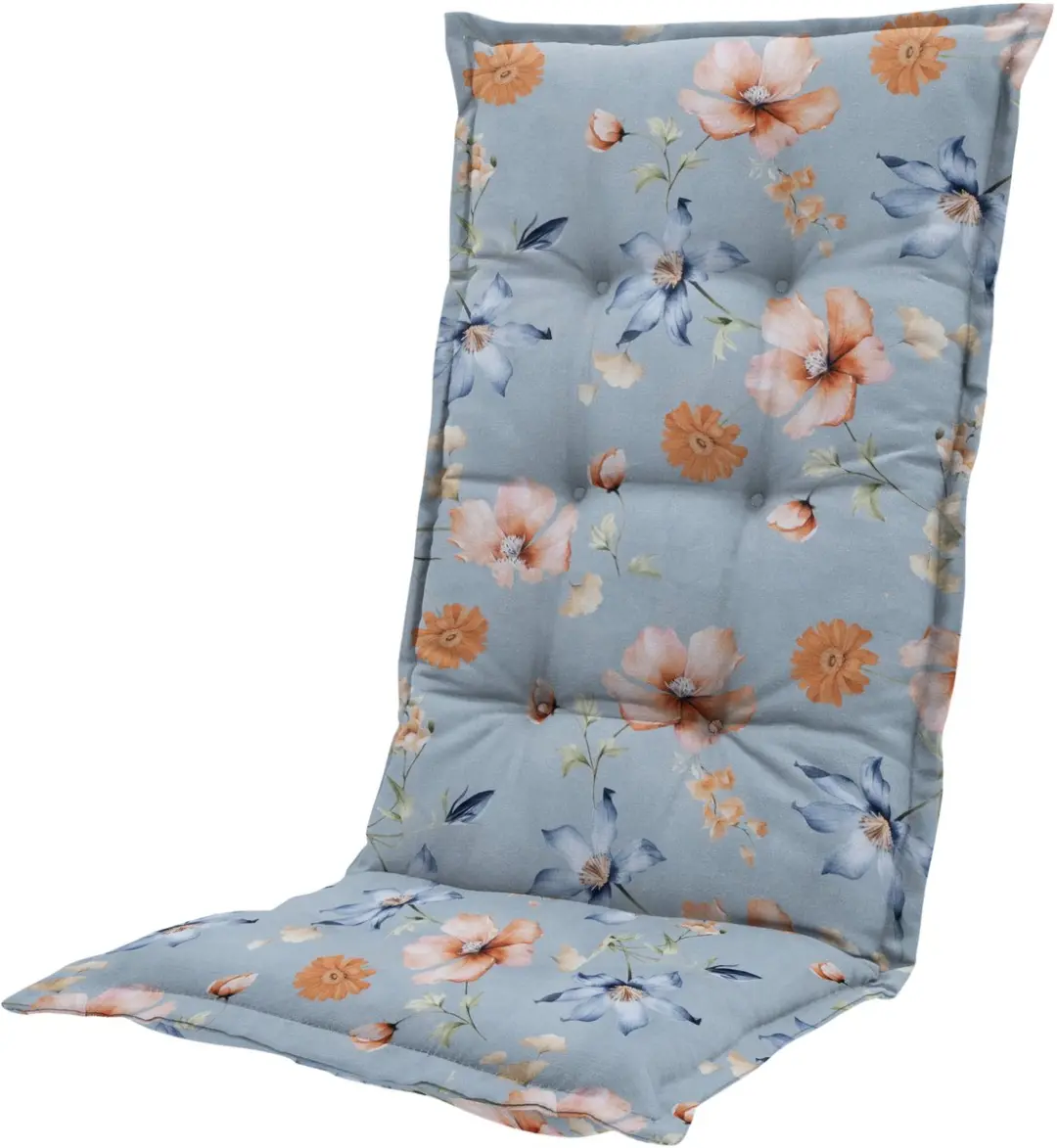 Kussen hoge rug ca.123x50cm Florina blue