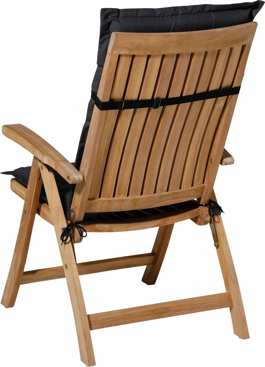 Madison Basic Tuinkussen 123x50cm - Zwart - afbeelding 3 van 6