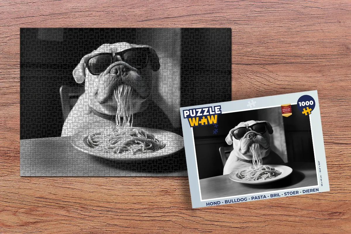 PuzzleWow Bulldog Legpuzzel 1000 Stuks
