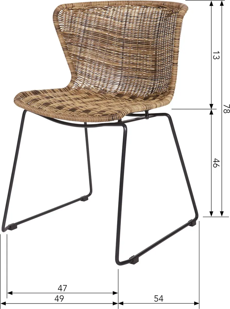 WOOOD Wings Tuinstoelen - 2-delige set - afbeelding 5 van 6