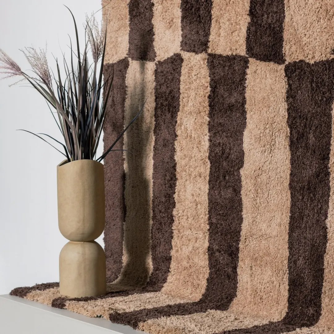 WOOOD Mosi Fiber Clay Vaas - 75x25cm Beige - afbeelding 4 van 6