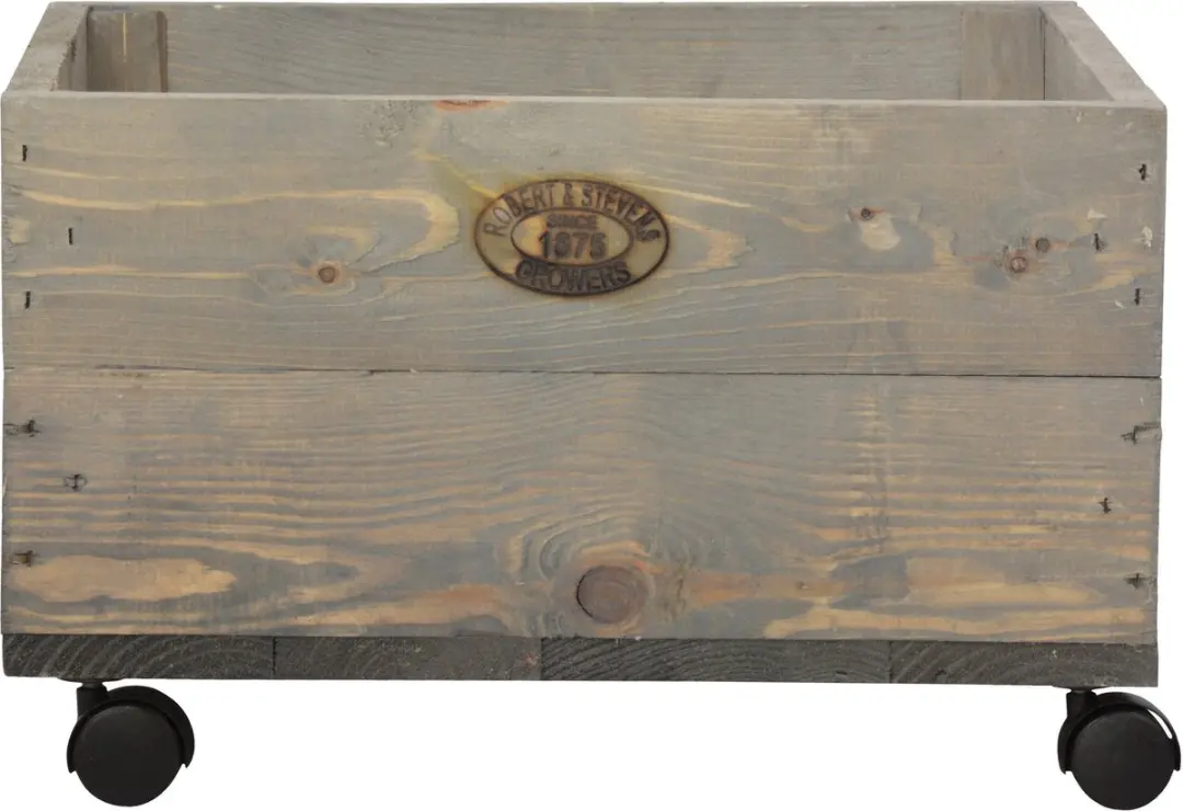 Esschert Design Houten Plantenbak op Wielen - afbeelding 4 van 6