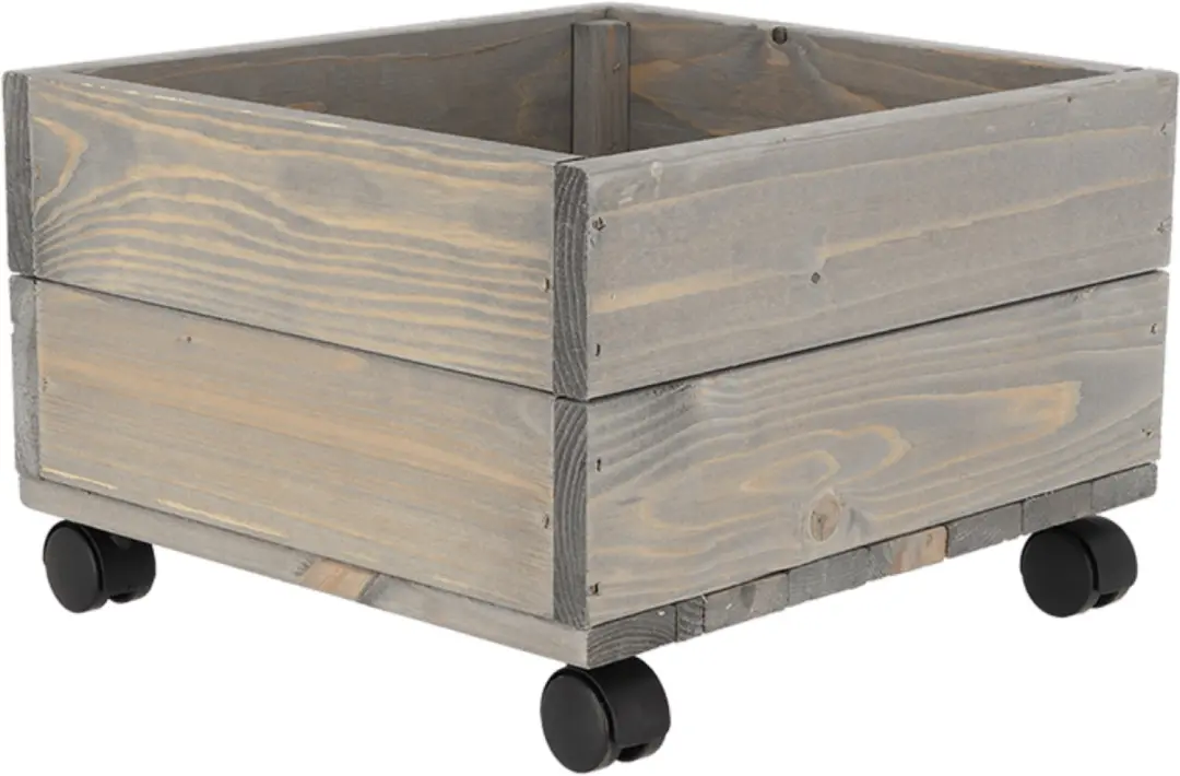 Esschert Design Houten Plantenbak op Wielen - afbeelding 5 van 6