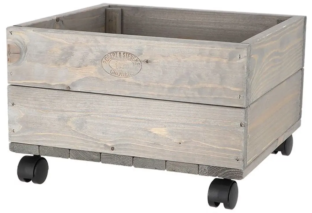 Esschert Design Houten Plantenbak op Wielen - afbeelding 2 van 6