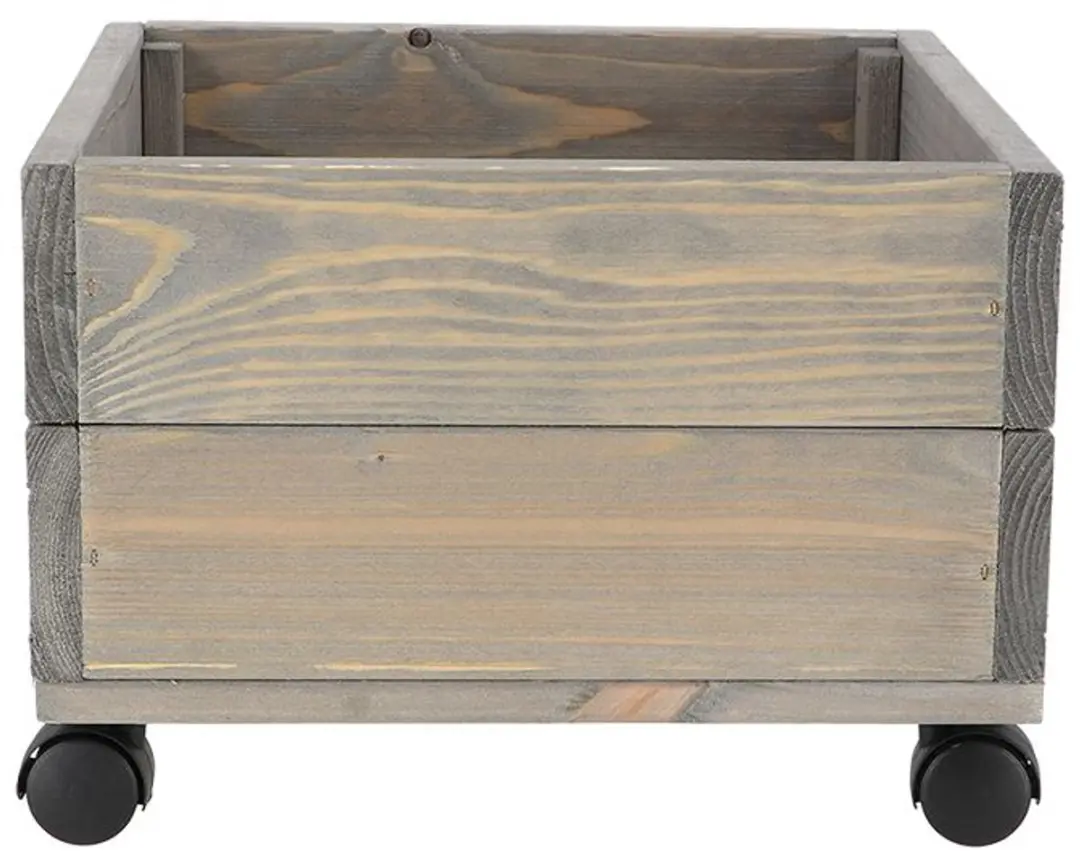 Esschert Design Houten Plantenbak op Wielen - afbeelding 3 van 6