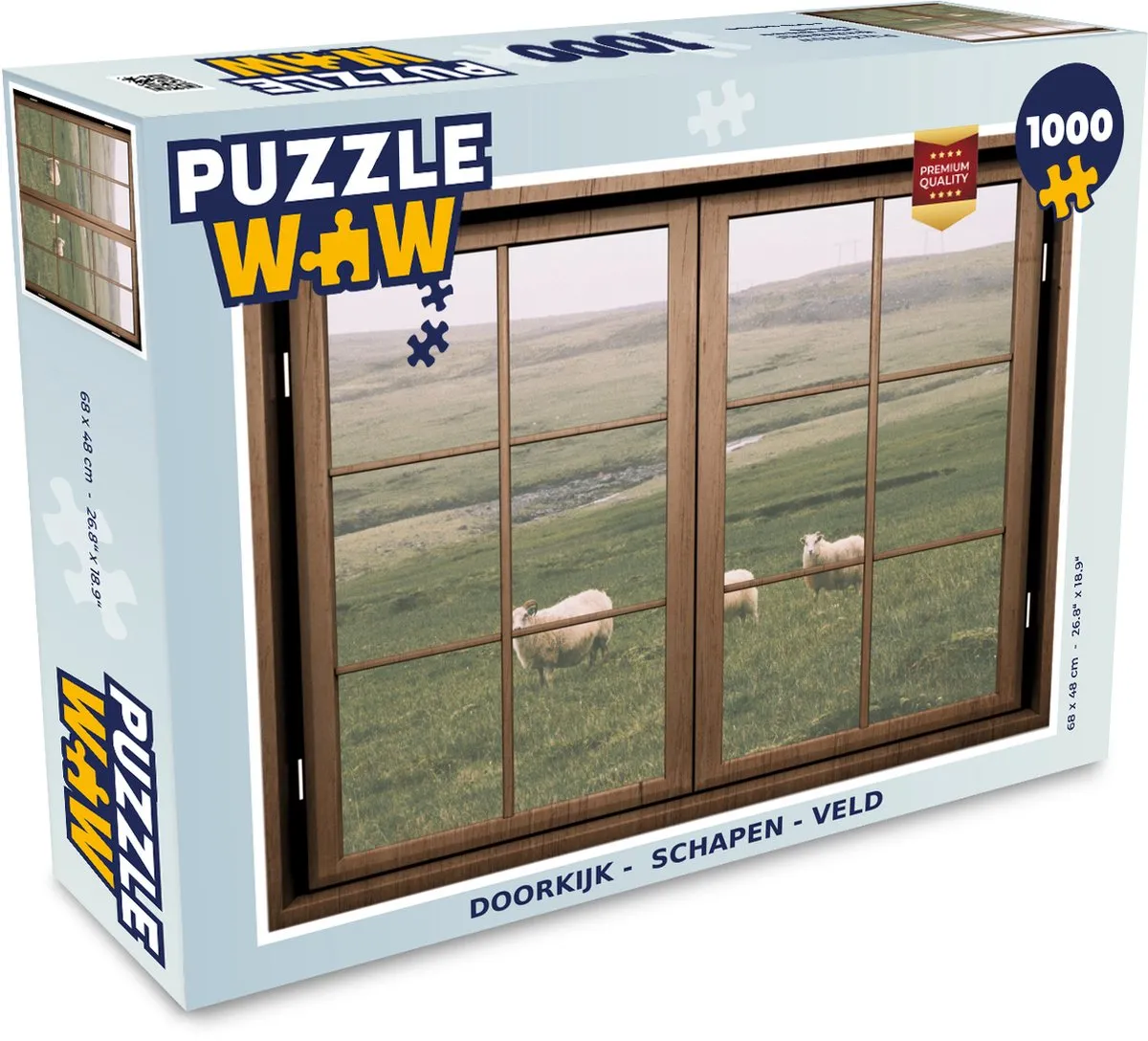 PuzzleWow Schaap Legpuzzel 1000 Stuks