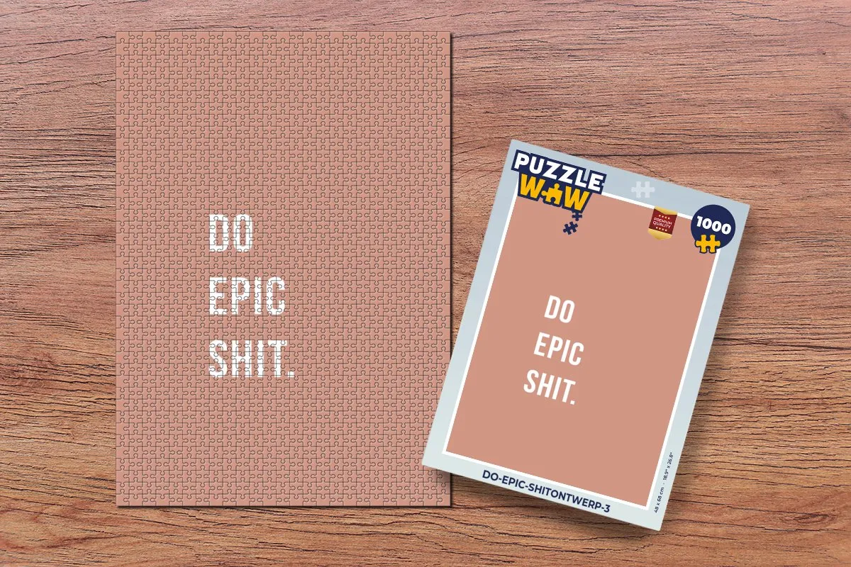 PuzzleWow Quotes Do Epic Shit Legpuzzel 1000 Stuks - Multicolor