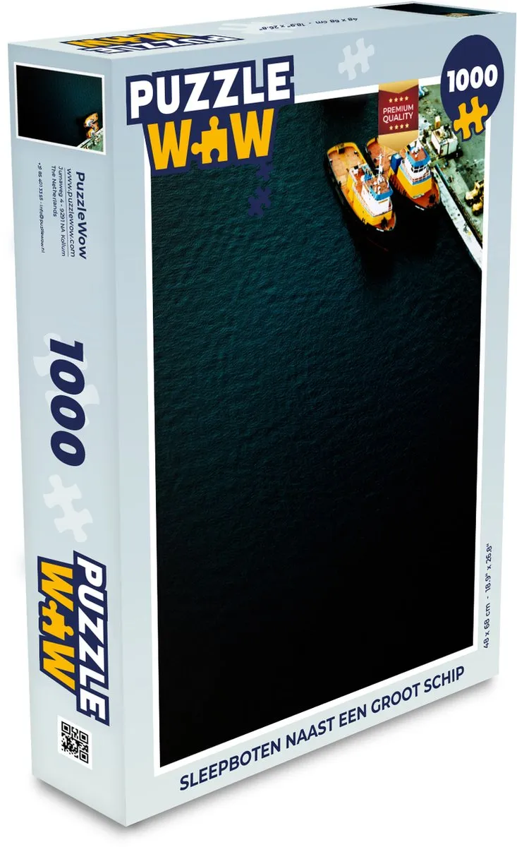 PuzzleWow Sleepboten Legpuzzel 1000 Stuks - Multicolor