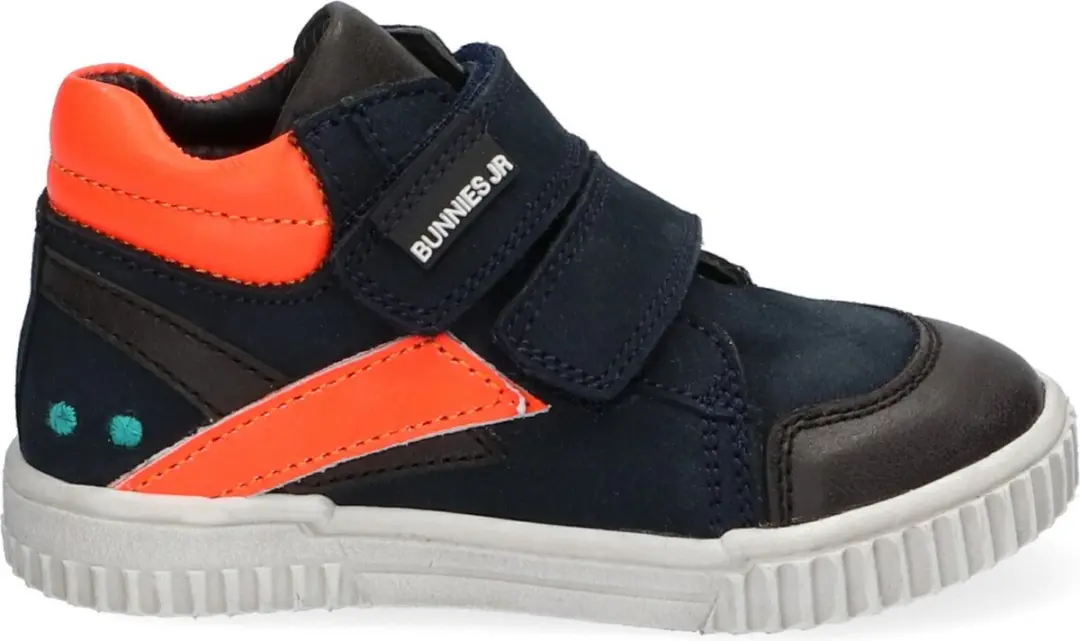 Eric Eerlijk Hoge Sneakers Jongens Blauw Oranje