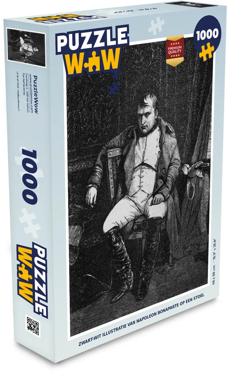 PuzzleWow Legpuzzel Napoleon Bonaparte 1000 Stuks - Multicolor