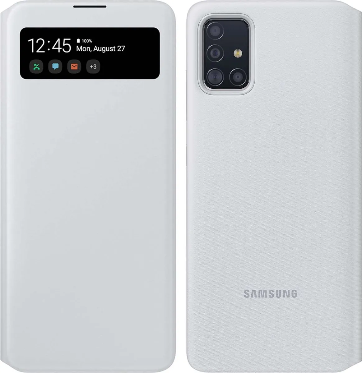 Samsung S View Wallet Hoesje A51 - Wit - EF-EA515PWEGEU