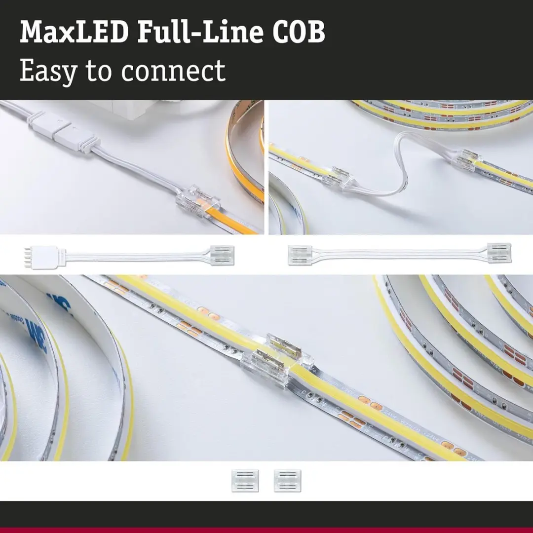 Paulmann MaxLED Connector Set COB 71057 - Wit/Transparant - afbeelding 6 van 6
