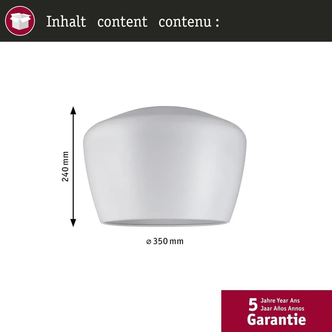 Paulmann URail 2Easy Pom - Wit Ø35cm - afbeelding 2 van 6