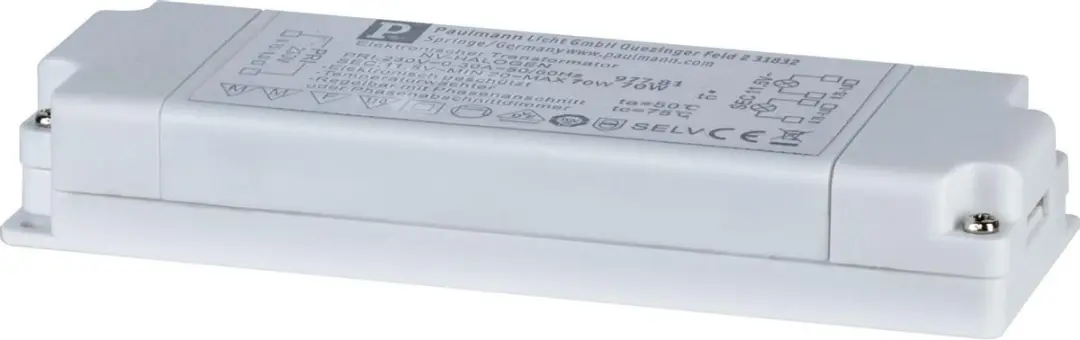 Paulmann VDE Flat Elektronische Trafo 20-70W Wit - afbeelding 4 van 5